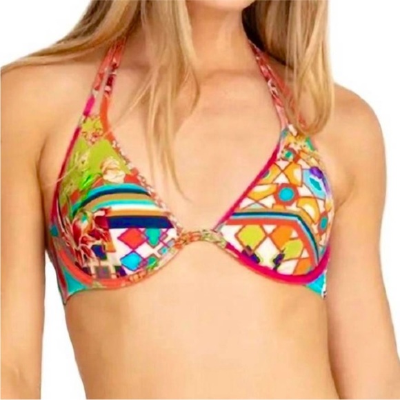 JOHNNY WAS Kaya Boho Bikini Swimsuit Set Top XL, bottom L - Picture 4 of 11